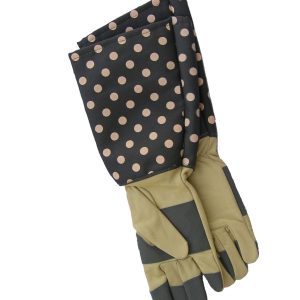 Rose-Coloured Gauntlet Gloves for Girls